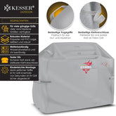 KESSER® Barbeque Hoes - Scheurbestendig - 132x66x109cm - Grijs